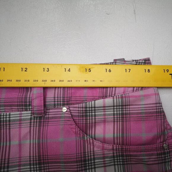 Nike Golf Tour Performance Dri-Fit Ladies Size 14 Plaid Shorts - Picture 11 of 13